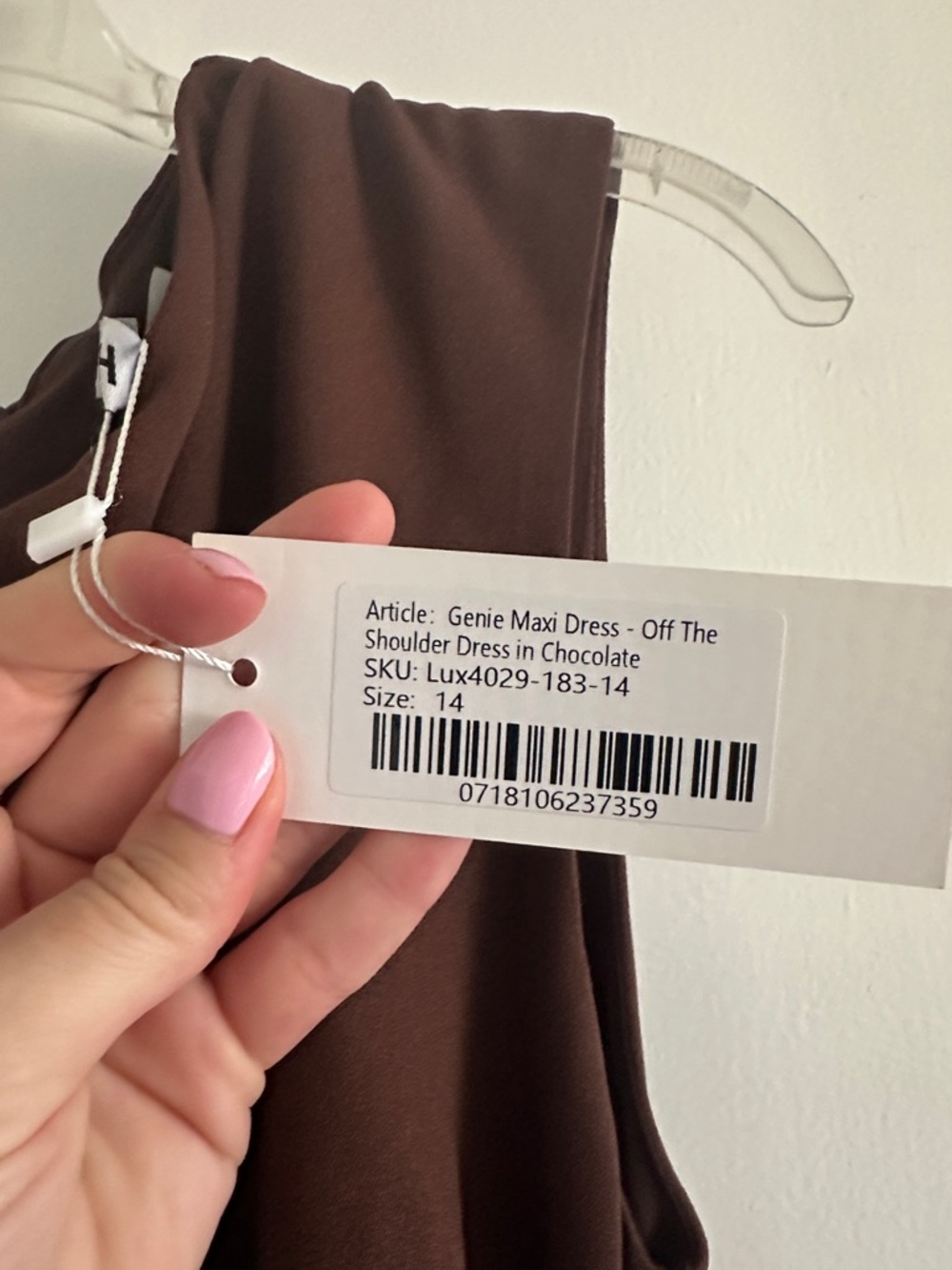 NWT YH & CO Sleek Sleeveless Brown Draped Women’s Dress - Picture 5 of 9
